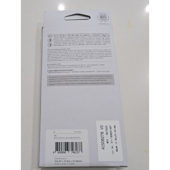 Spigen Ultra Hybrid for Google Pixel 8 Phone Case Cover [Crystal Clear] ACS06278 - Picture 3 of 5